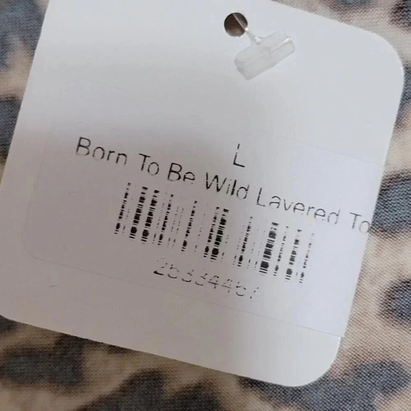 Two in One Layered Shirt Womens Cold Shoulder Blouse Top Leopard Print Relaxed L - Picture 6 of 6